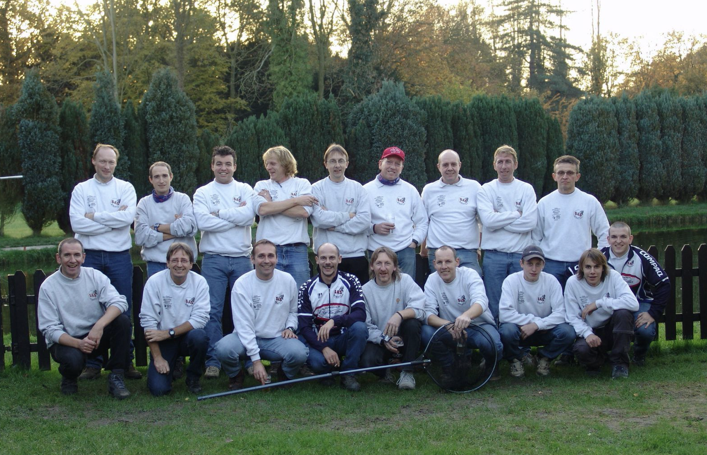 Groepsfoto Sasbikers in de beginjaren